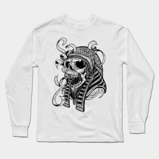 Ancient Mummy Skull Long Sleeve T-Shirt